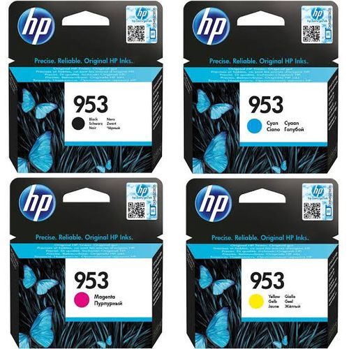 Hp Pack Cartouches d'encre 953 - Original Compatible avec Officejet Pro 7720  Wide Format,7730 Wide Format, 7740, 8210, 8218, 8710, 8715, 8718, 8719,  8720, 8725, 8730, 8740, 8745