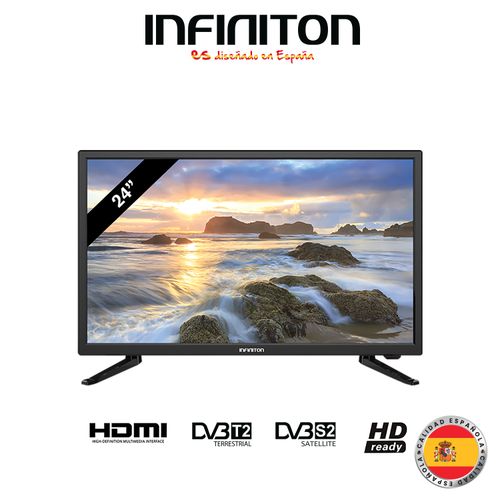 Infiniton 24&quot; HD LED SMART ANDROID TV INTV-24LA280 - Avec récepteur intégrer - Noir