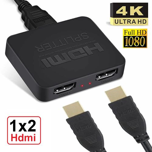 Generic HDTV Splitter 1x2 Hdmi 4k Affichage Multiple 1 Port Hdmi Vers 2  +Câble Micro Usb à prix pas cher