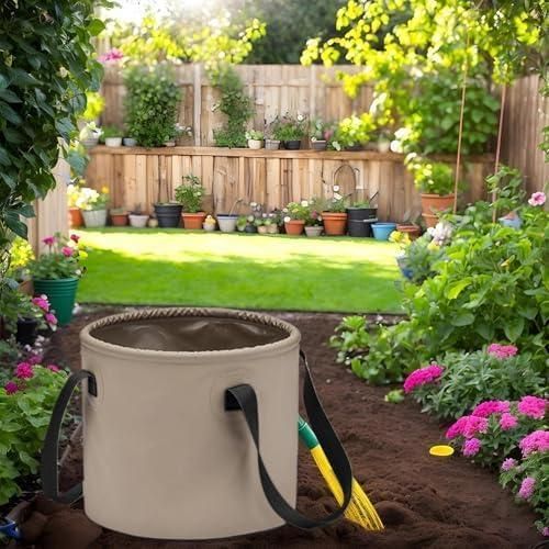 product_image_name-Generic-Seau de camping pliable de 20 litres, ultra-léger et étanche, avec poignées. Idéal pour la randonnée, la pêche, la lessive et les activités de plein air.-3