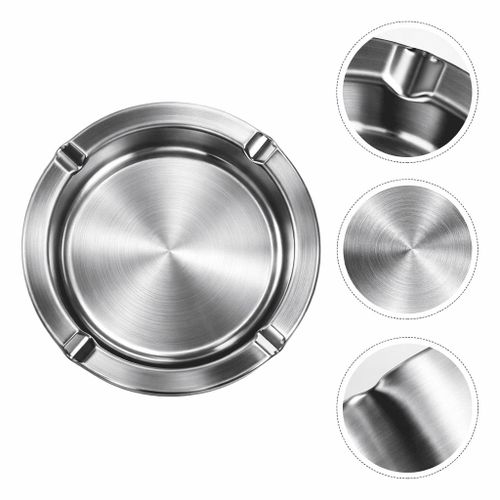 product_image_name-Generic-مطفأة سجائر من الفولاذ المقاوم للصدأ عالية الجودة - قطر 12 سم - تصميم أنيق-1