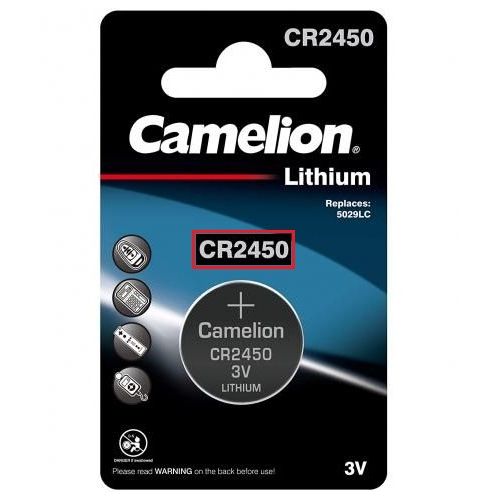 Camelion Pile Bouton au Lithium CR2450 3V // 1x Batterie 3 volts Blister à  prix pas cher