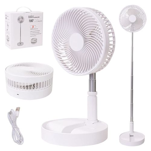 Mini Ventilateur Pliable et Rechargeable par USB, Climatiseur