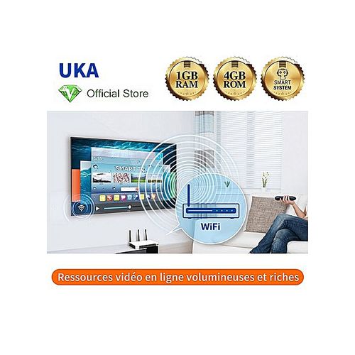UKA 32 Smart TV HD LED Android Wifi TNT 1GB RAM 4 GB ROM - LE32K8000A
