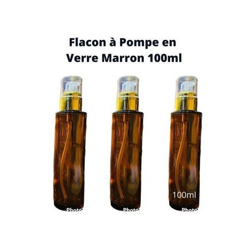 product_image_name-Generic-Pack de 10 Flacons Pomp en Verre pour Cosmétique 100 ml-1