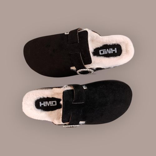 product_image_name-Generic-قباقيب منصة مبطنة للنساء باللون الأسود مع إبزيم مرصع – جزمات مريحة وعصرية-3