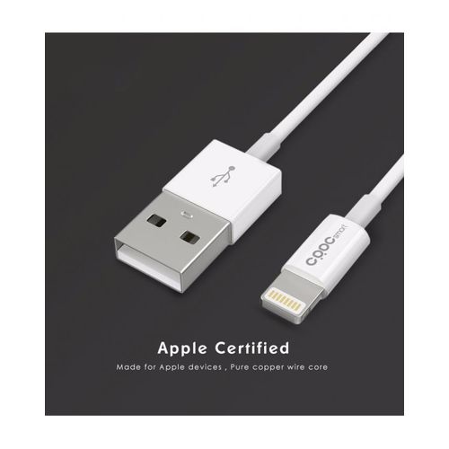 Crdc Câble Lightning 1m [ MFi Certifié Apple] en TPE Câble iPhone pour iPhone X / 8 / 8 Plus / 7 / 7Plus / SE / 6s / 6s Plus / 6 / 6 Plus