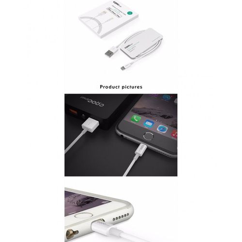 Crdc Câble Lightning 1m [ MFi Certifié Apple] en TPE Câble iPhone pour iPhone X / 8 / 8 Plus / 7 / 7Plus / SE / 6s / 6s Plus / 6 / 6 Plus