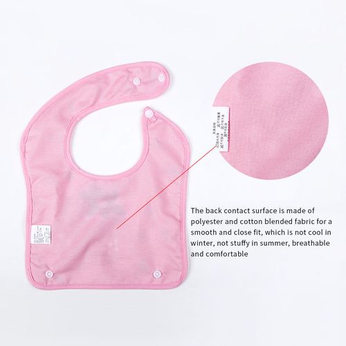 Bavoir silicone - Rose - Made in Bébé