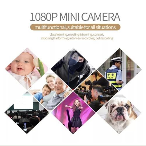 Generic Mini caméra HD 960P avec support, Petite caméra avec micro
