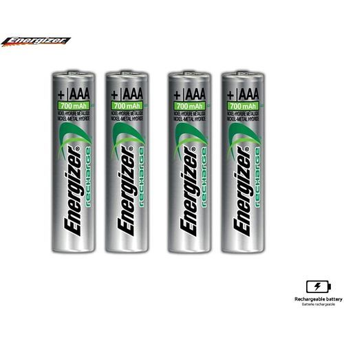 Energizer 4 Pile Rechargeable préchargée AAA (Ni-MH) x4 700mAh Power plus à  prix pas cher