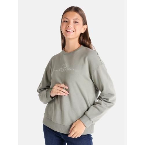 product_image_name-Colins-Sweatshirt Vert  Pour  Femme-1