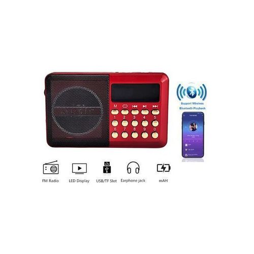 Joc Radio FM Rechargeable bluetooth 4 en 1 :lecteur mp3+lecteur