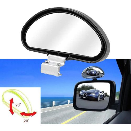 1 Paire Miroir D'angle Auxiliaire De Rétroviseur De Voiture Sans