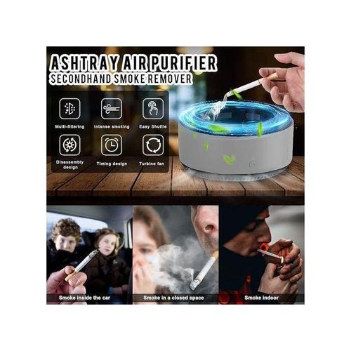 Generic Cendrier Aspirateur de Fumée,Cendrier Électronique Intelligent Anti  Odeur,Cendrier avec avec Filtre à prix pas cher