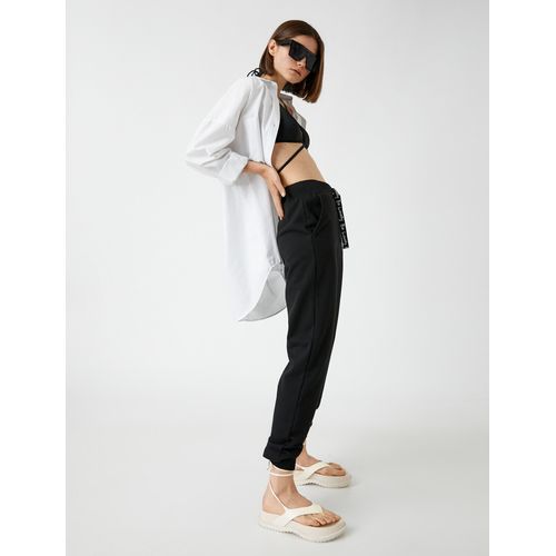 Koton Pantalon de jogging femme noir à prix pas cher