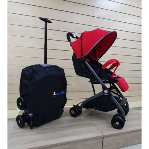 POUSSETTE VALISE ROUGE - MON BÉBÉ - Mon Bébé Maroc