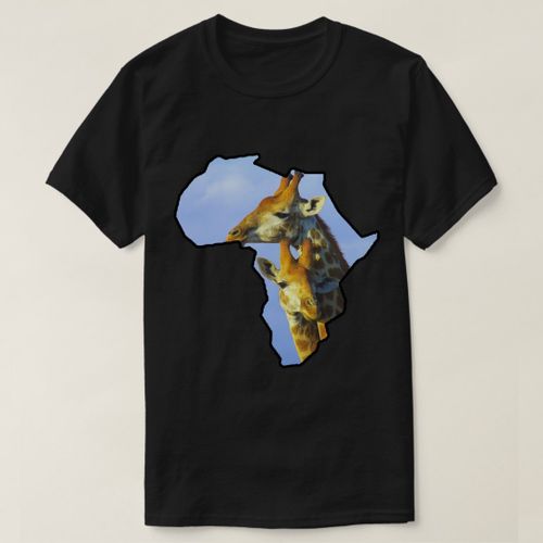 product_image_name-Generic-African Wildlife Continent Giraffe Cuddles T-Shirt-2