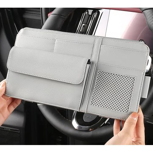 Voiture Pare Soleil Organisateur Pare Soleil de Voiture Organisateur Auto  Pare Soleil Pochette de Rangement Rangement des Lunettes Pare Soleil