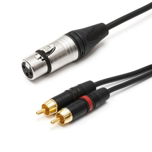 Generic Câble audio stéréo XLR 3 broches mâle à RCA mâle 1m à prix pas cher