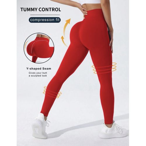 Legging rouge femme pas cher shop