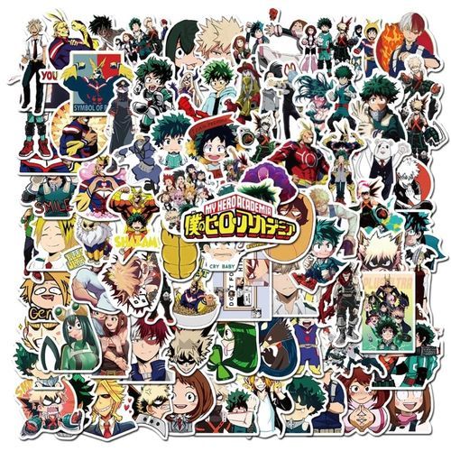 Generic 50pcs My Hero Academia Autocollants ANIME Imperméable by BEN  ACCESSORIZE store à prix pas cher