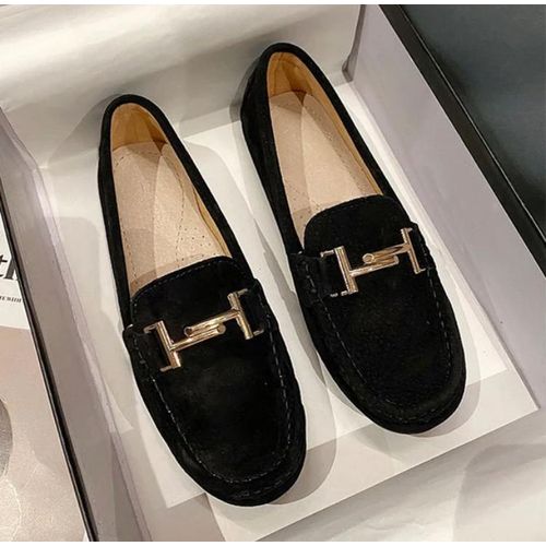 Generic Mocassin femme en daim Noir classique a prix pas cher Jumia Maroc