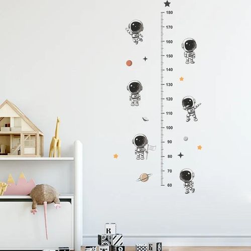 product_image_name-Generic-Autocollant Cartoon Astronaut Height Scale Wall Sticker Kids Room Decoration -4