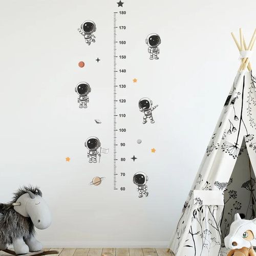 product_image_name-Generic-Autocollant Cartoon Astronaut Height Scale Wall Sticker Kids Room Decoration -5