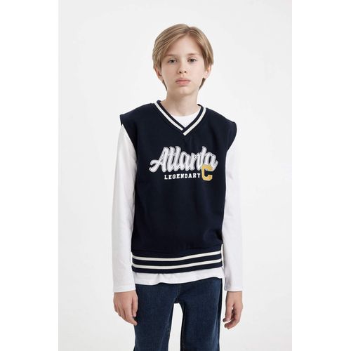 product_image_name-Defacto-فيست ولادي قماش سميك برقبة V وطبعة حروف-4