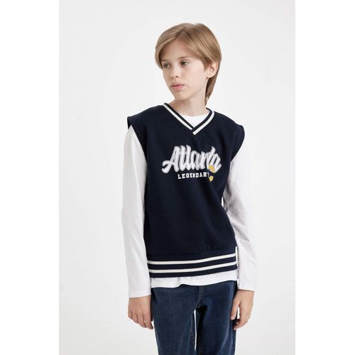 product_image_name-Defacto-فيست ولادي قماش سميك برقبة V وطبعة حروف-7