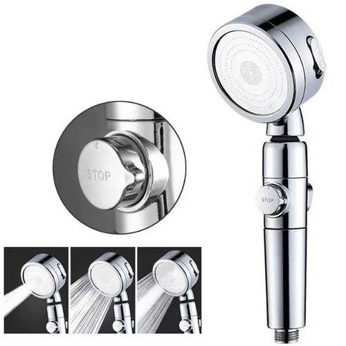 Generic Grand Pommeau De Douche Haute Pression - Argent - Prix pas cher