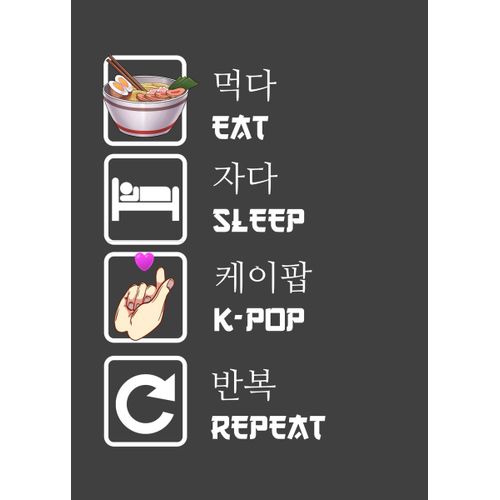 product_image_name-Generic-Eat sleep kpop repeat  Style 6 Poster Chambre Haute Qualité-1