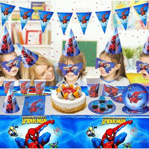 Packs de fête personnalisés Spiderman Felt Mask! Cadeaux de fête  d'anniversaire Spiderman !