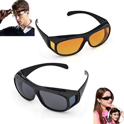 Generic 2 Lunettes De Vision Nocturne Anti-Éblouissement Lunettes