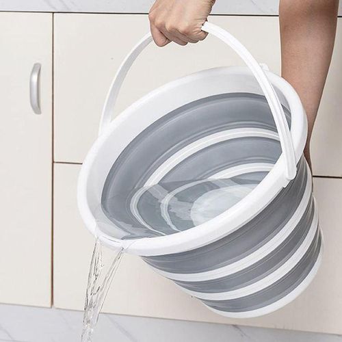 product_image_name-Generic-Seau d'eau Pliant en Silicone robuste avec poignée Confortable-2