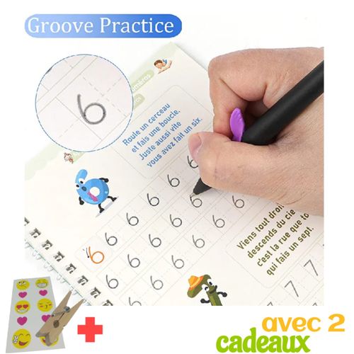 Generic Pack de 4 Cahier Magique outil pratique pour une écriture parfaite  Avec 2 cadeaux à prix pas cher