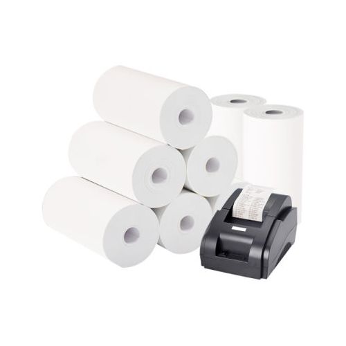 Rouleau de papier thermique pour caisse enregistreuse, 100 rouleaux,  57X50mm, noyau interne de 1/2 pouces - AliExpress
