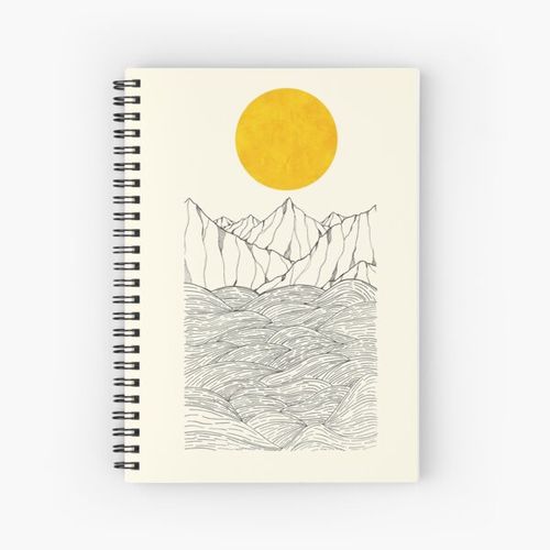 product_image_name-Generic-The sea cliffs under the giant sun  Spiral Notebook Bloc note-1