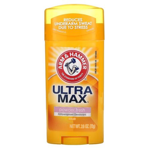 product_image_name-Arm & Hammer-مزيل العرق ألترا ماكس، بودرة منعشة، صلب، 73 جرام-1