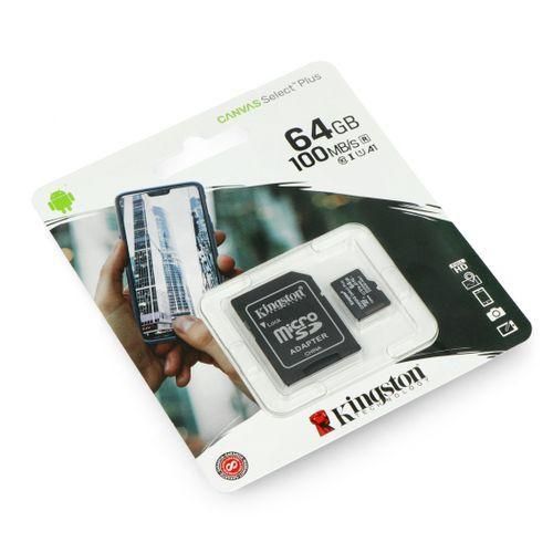 product_image_name-Kingston-Memory Card Micro SD - Carte Mémoire Micro SD - Classe 10 - 64GB -1