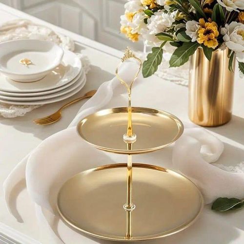 product_image_name-Generic-صينية ذهبية ذات طبقتين – أناقة ورقي-5