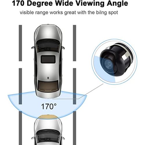 Generic Mini Caméra de Recul Rotation à 370° Grand Angle Étanche