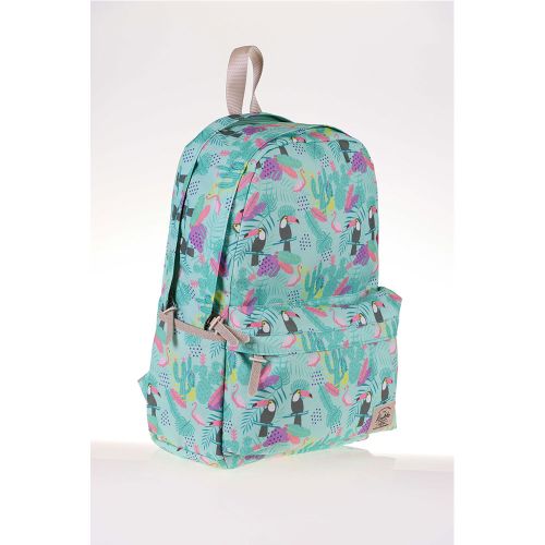 Kaukko Cartable Sac a Dos Nature Perroquet K1325