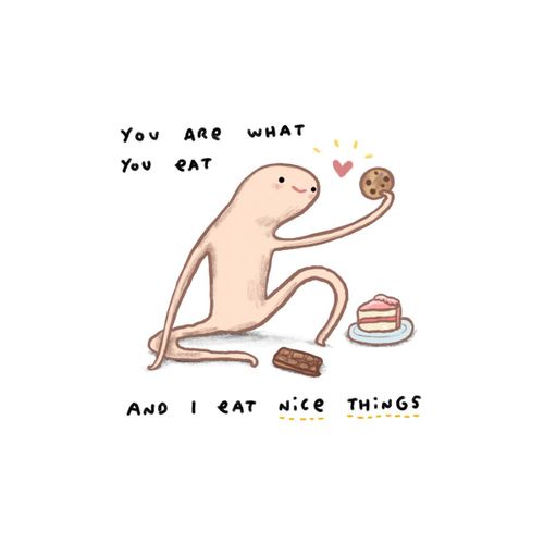 product_image_name-Generic-Honest blob eat nice thing  Poster Chambre Haute Qualité-1