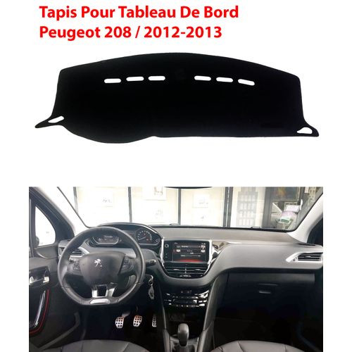 Sans Marque Tapis tableau de bord Moquette pour Peugeot 208 (2012