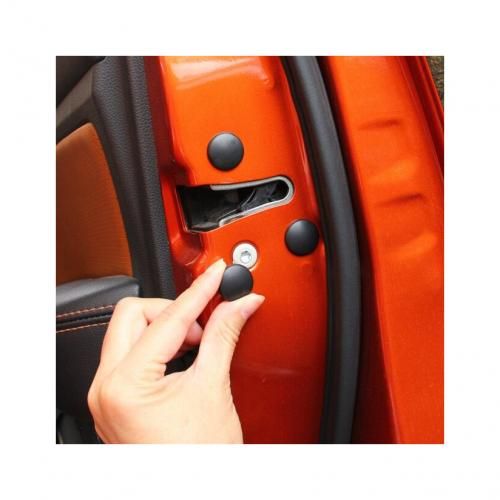 product_image_name-Generic-12 PCS / Lot couvercle de protection de vis de verrouillage de porte de voiture NOIR-1