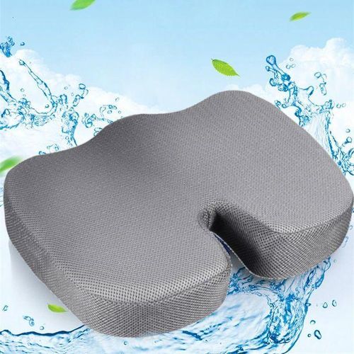 product_image_name-Generic-Coussin de siège ergonomique anti-pression pour chaise de bureau voiture voyage coccyx coussin de siège orthopédique mousse à mémoire coussins de siège en forme de U, GRIS.-1
