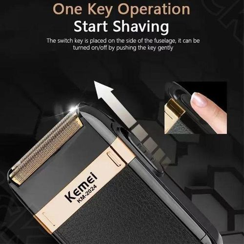 product_image_name-Generic-Kemei Tondeuse à Barbe Étanche et Sans Fil pour Hommes, Rasoir Électrique, pour Couper les Cheveux et la Barbe, Cadeau pour Hommes-3