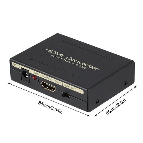 HDMI Audio Extractor Splitter To SPDIF RCA Stereo L/R Analog Output Converter